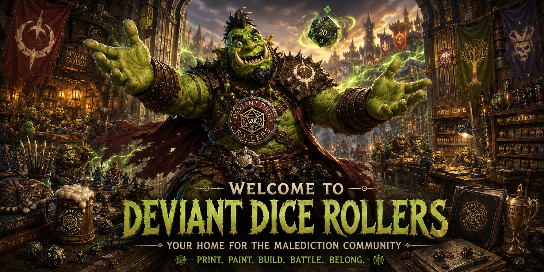 Welcome to Deviant Dice Rollers — your home for the Malediction community